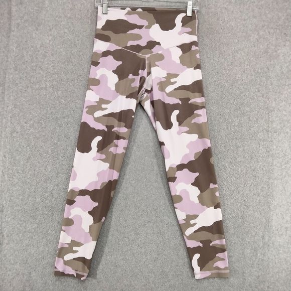 Aerie Pants - Offline by Aerie Real Me 7/8 Leggings Womens Size L Pink Brown Camo High Rise